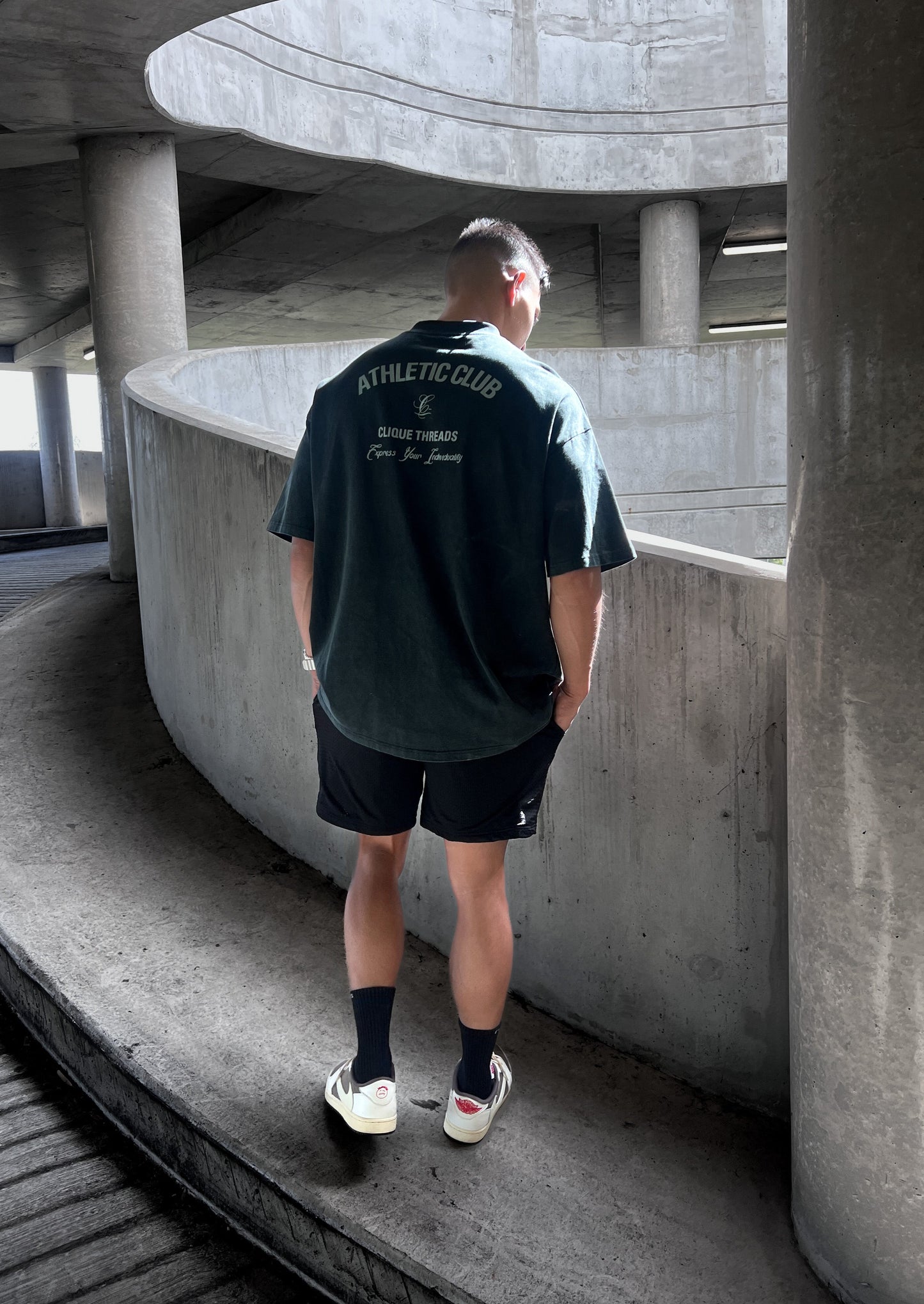 Athletic Club T-Shirt - Washed Black