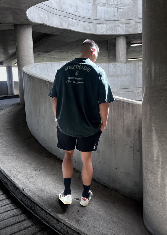 Athletic Club T-Shirt - Washed Black
