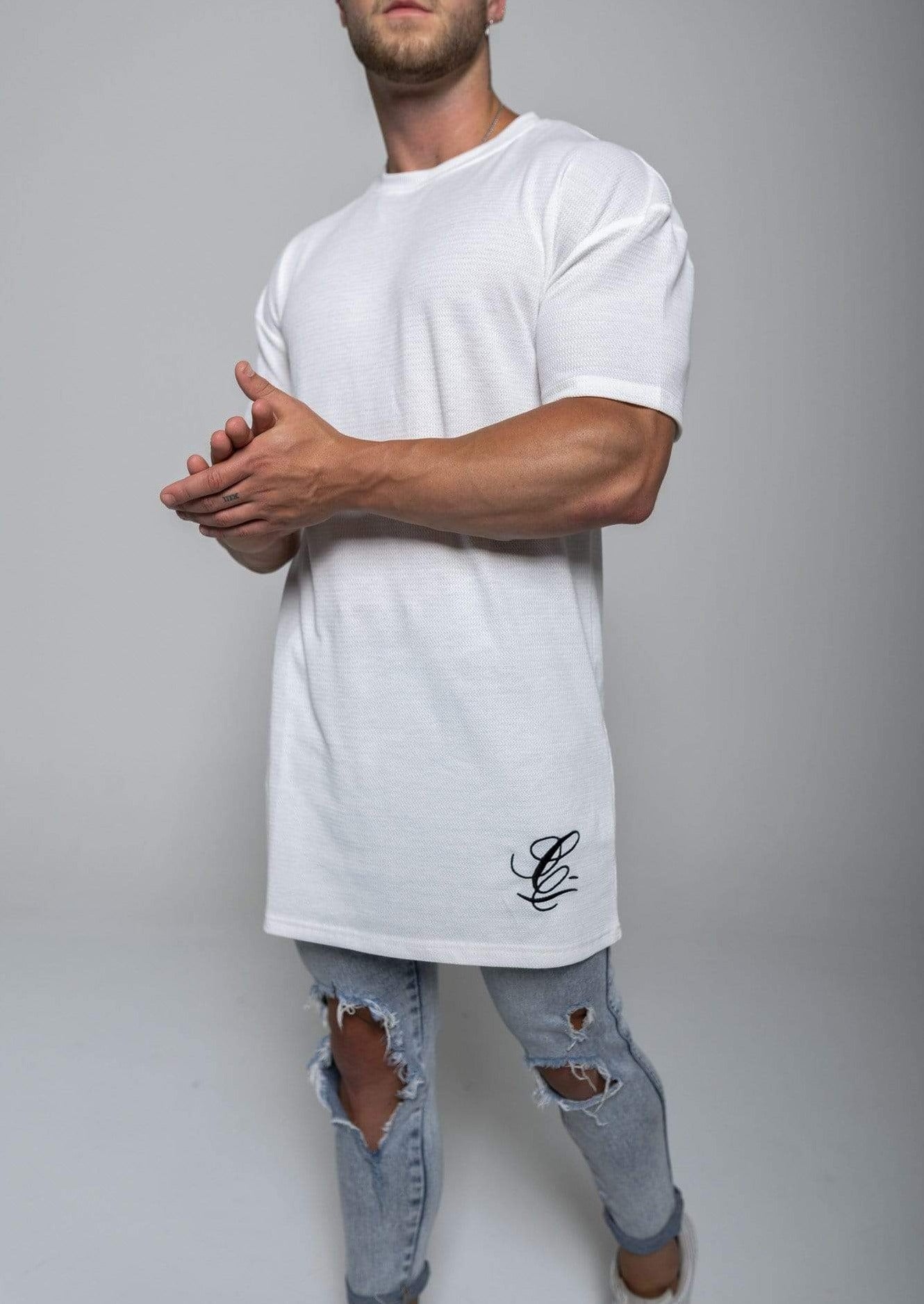 Oversized Statement Tee - White