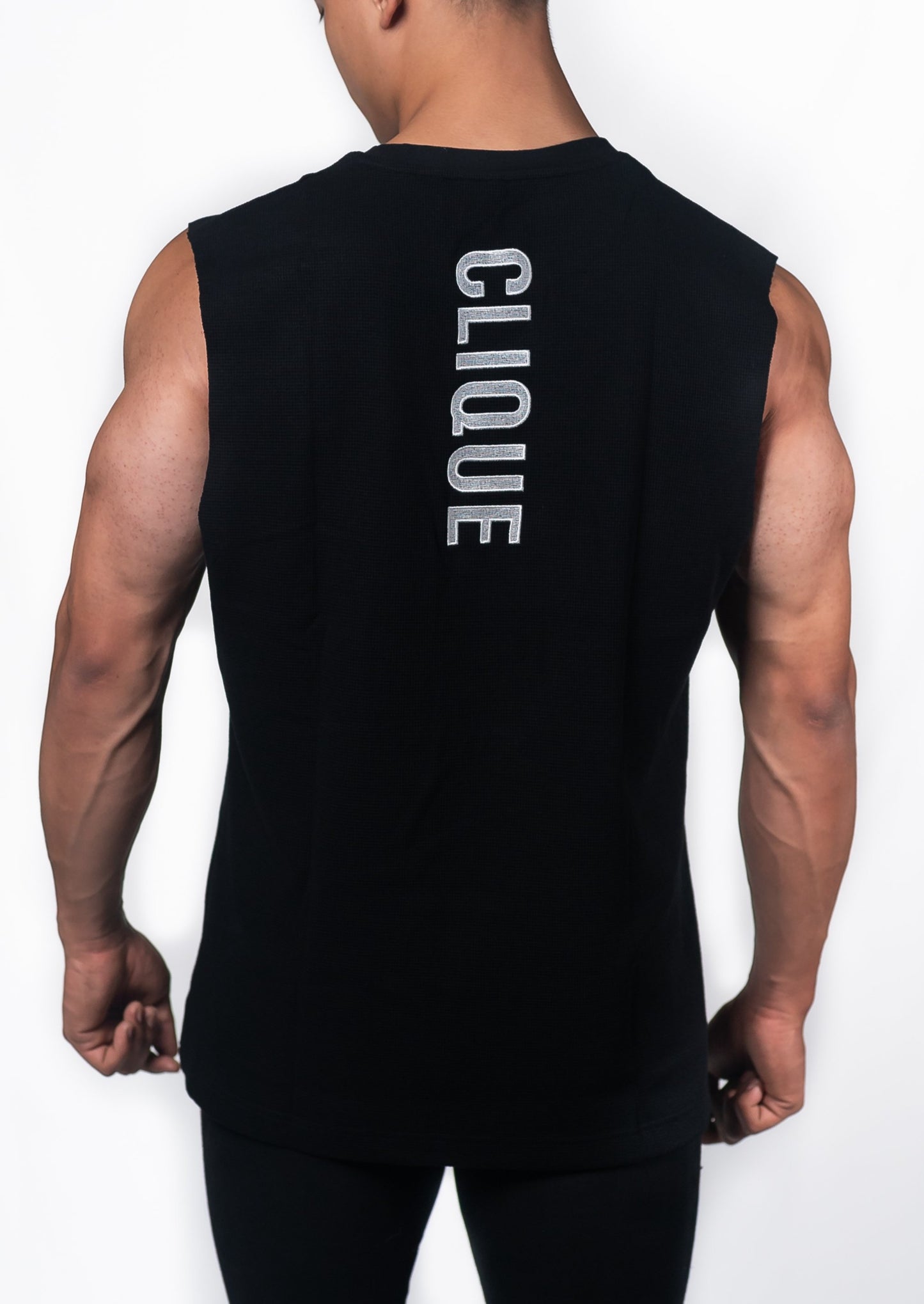 Statement Cut Off Tee - Black