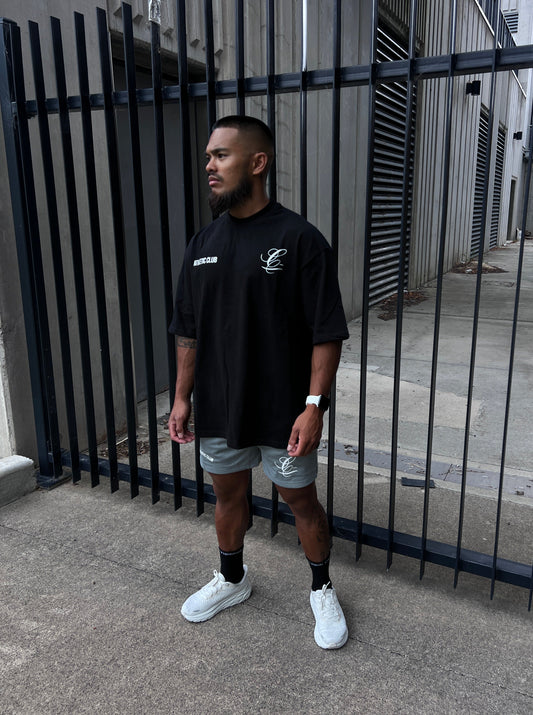 Double Logo Athletic Club T-Shirt - Black