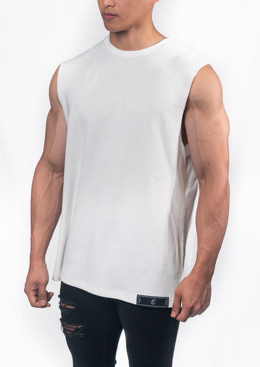 Statement Cut Off Tee - Pure White