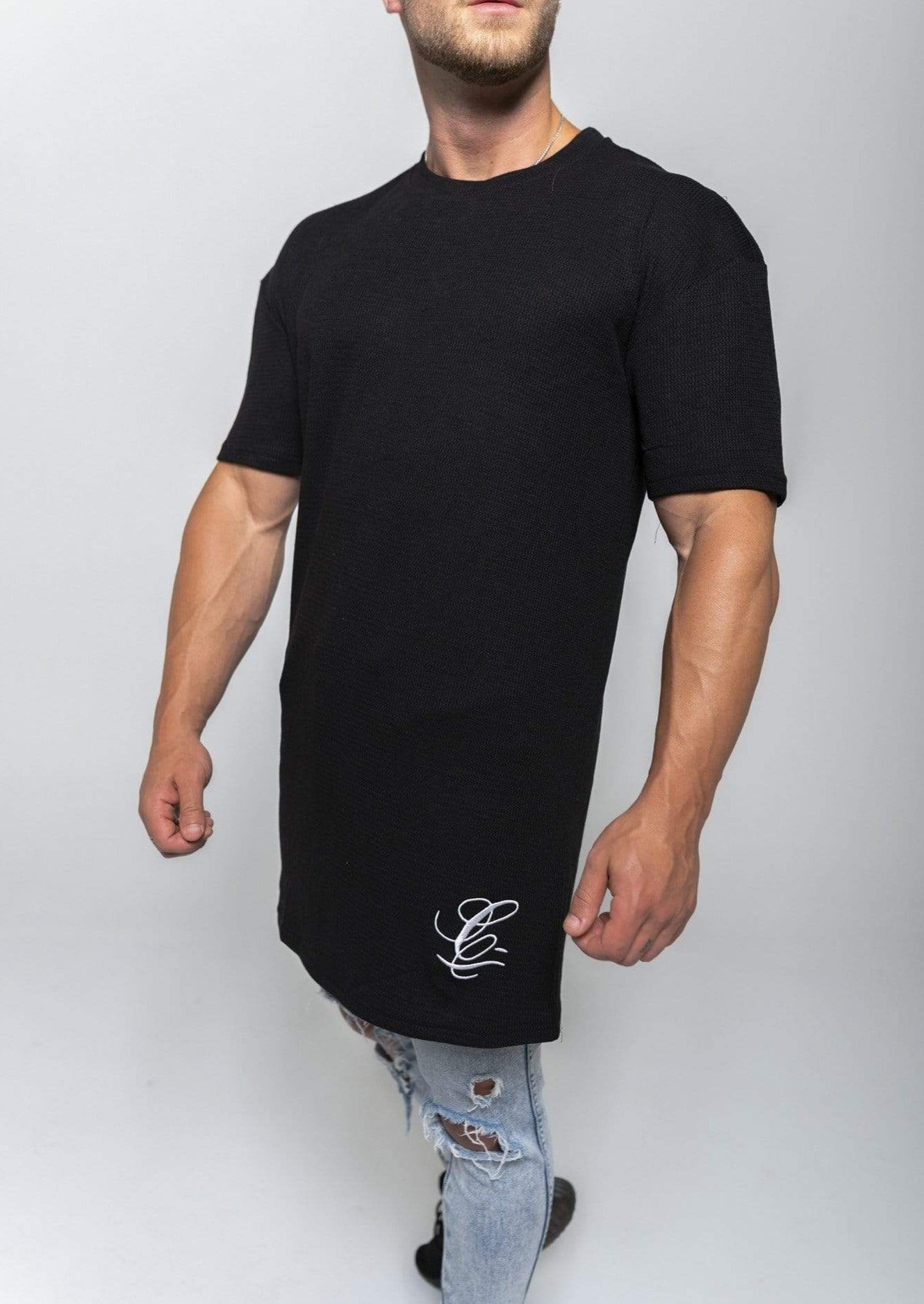 Oversized Statement Tee - Black